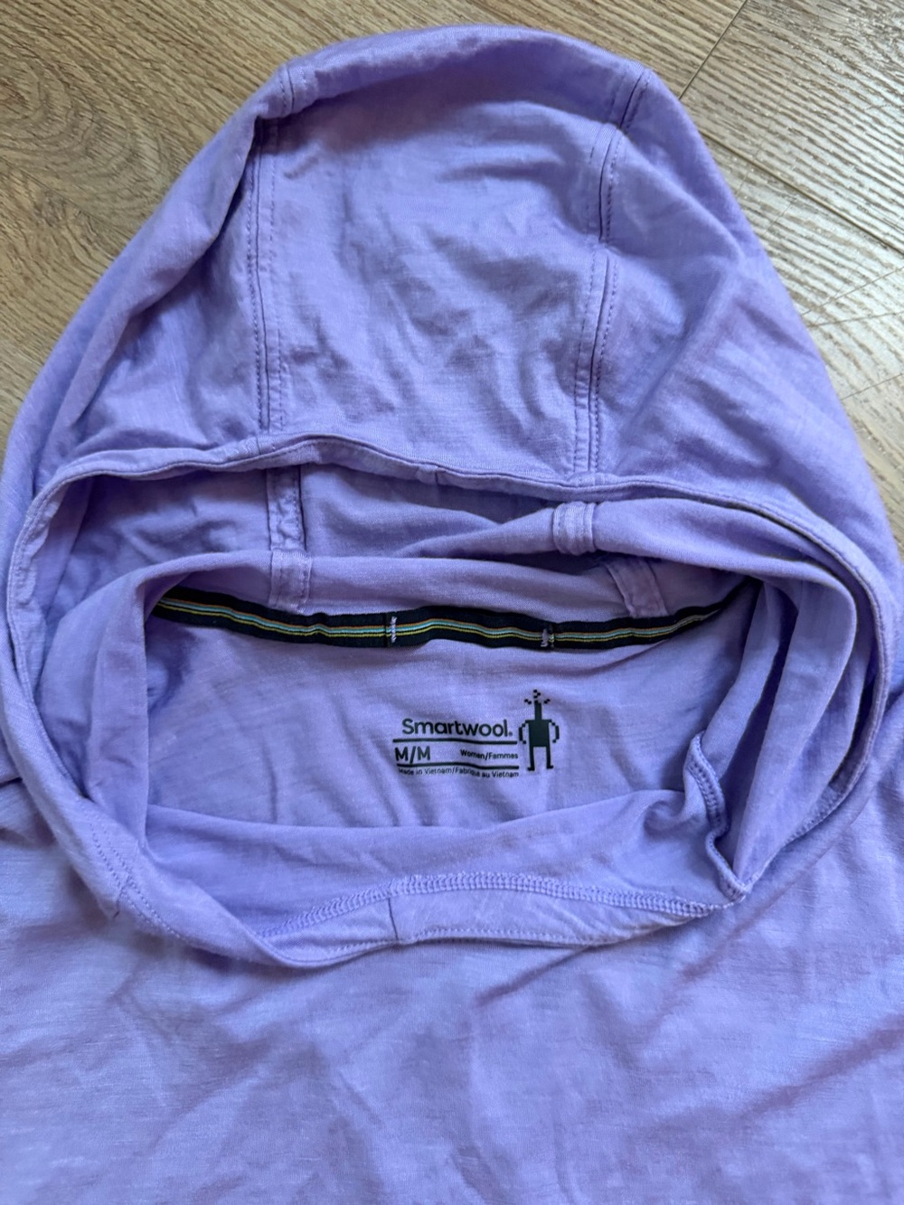 Smartwool Merino Sport 120 Hoodie Purple Lilac Womens Medium Lightweight Top - Picture 3 of 8